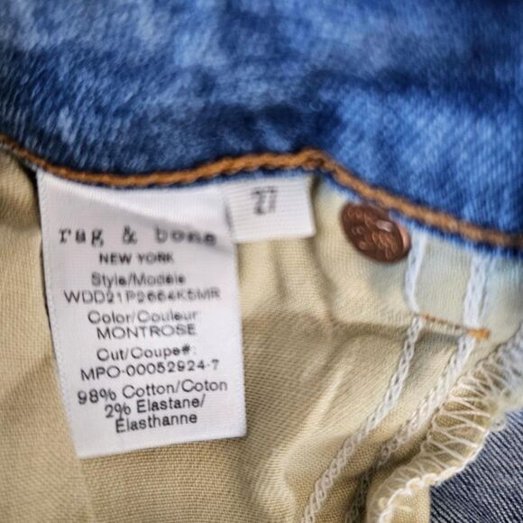 Rag & Bone Nina High-Rise Skinny Jeans Women’s 27 | Distressed Designer Denim - Picture 7 of 8